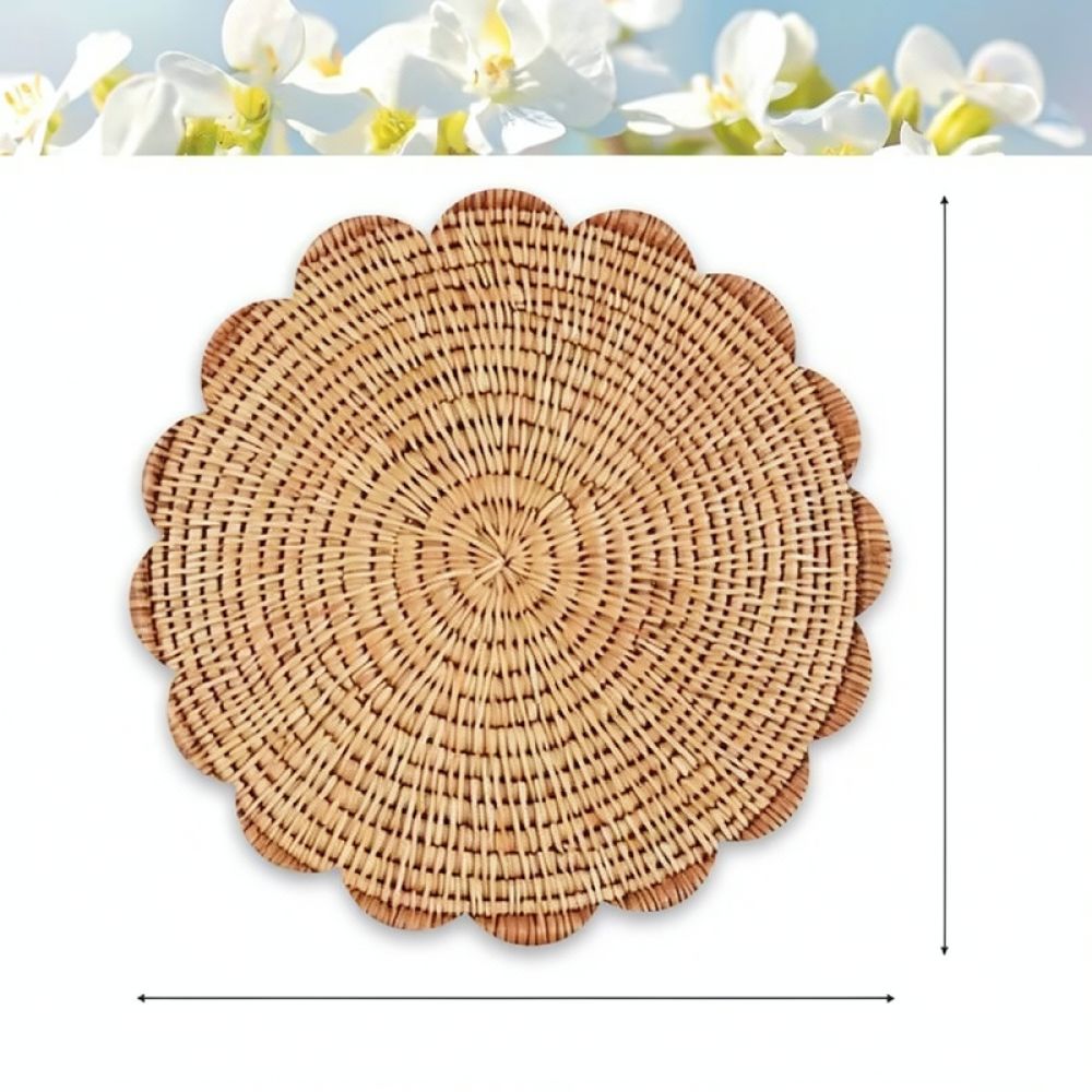 Printed Linen Placemat Lace Tr - Linen Table Runner recension och pris