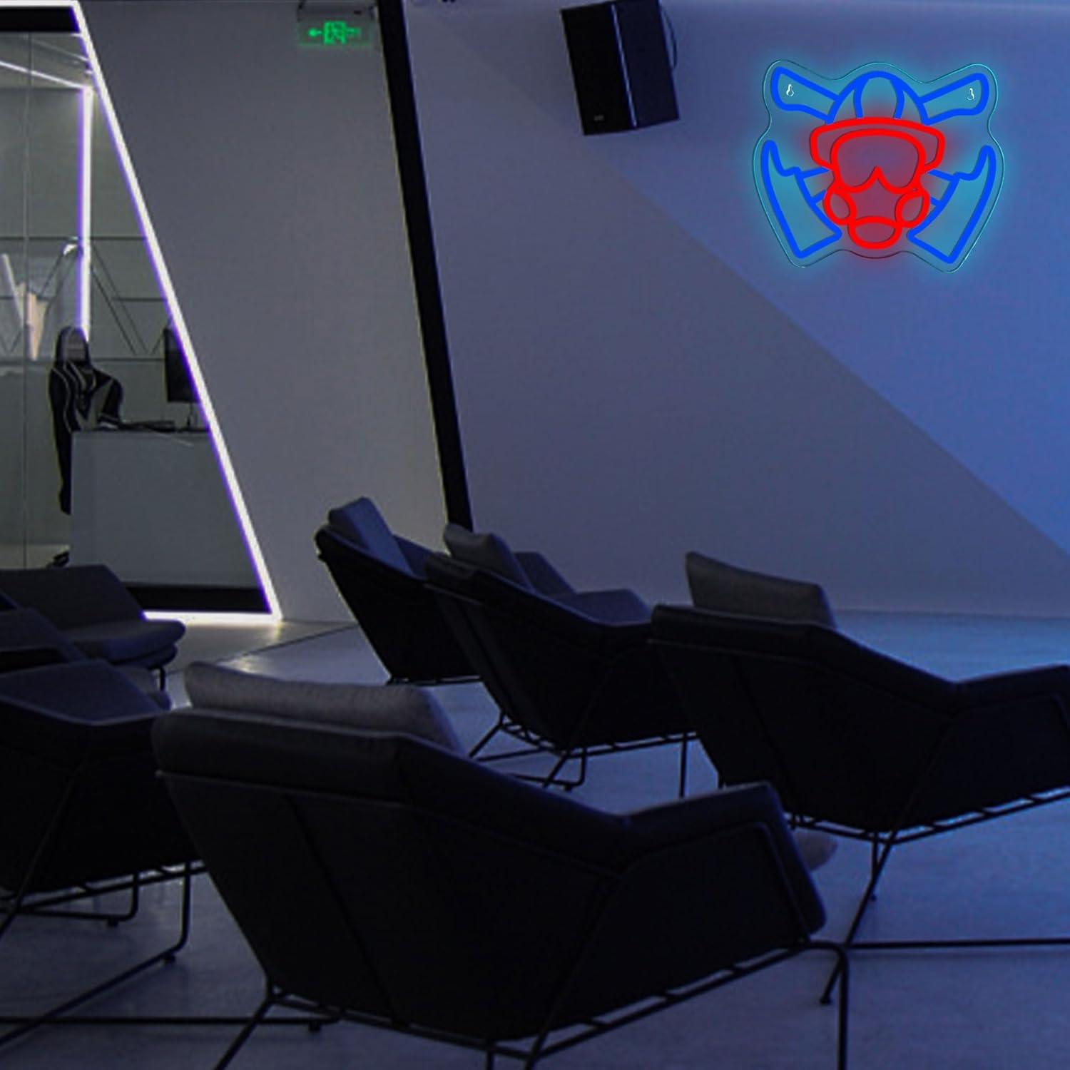 Firefighter Gas Mask Neon Sign - Home Decor Theme recension och pris