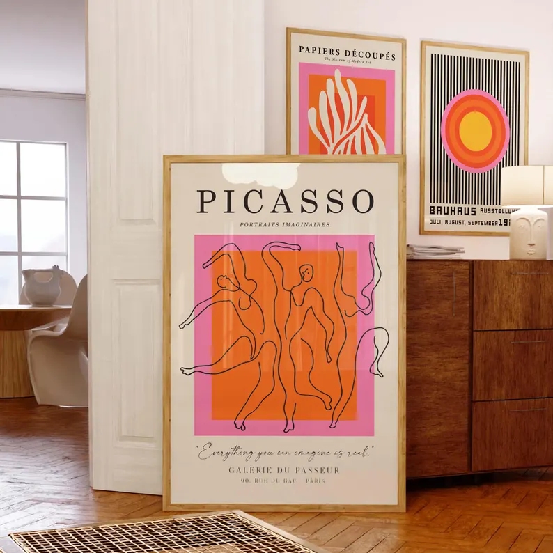 3pcsModern Orange  Bauhaus And - Home Decor Theme recension och pris