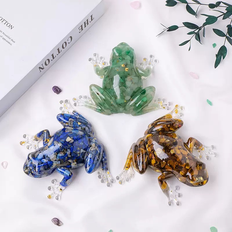 1pc Crystal glue making frog,  - Home Decor Y2K recension och pris