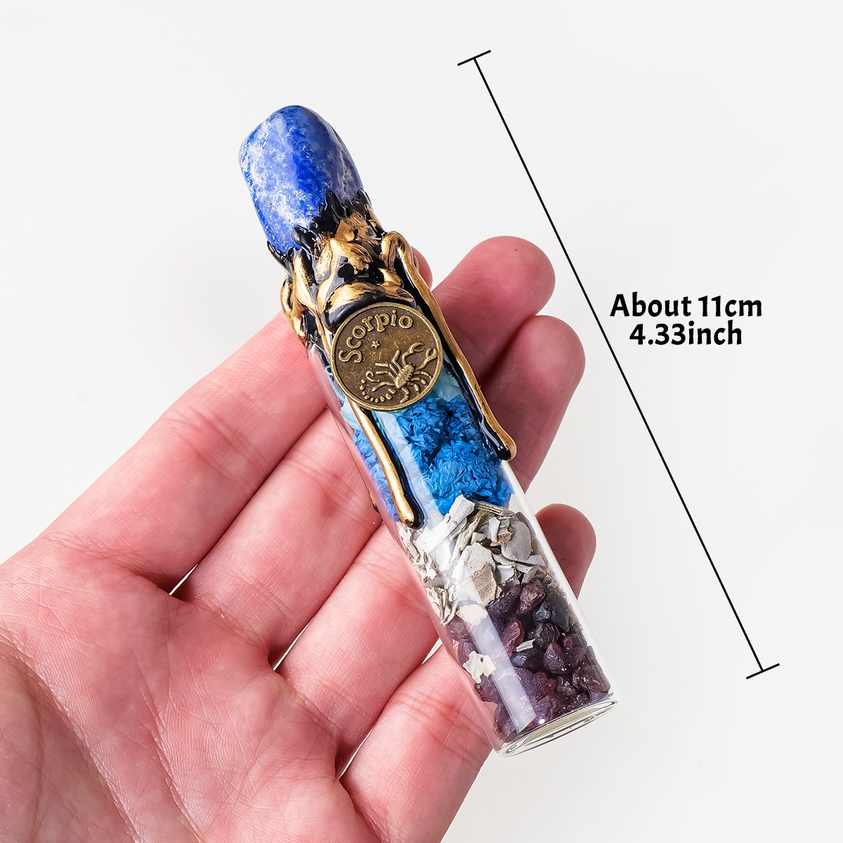1PC Natural Crystal Zodiac Wis - Home Decor Y2K recension och pris