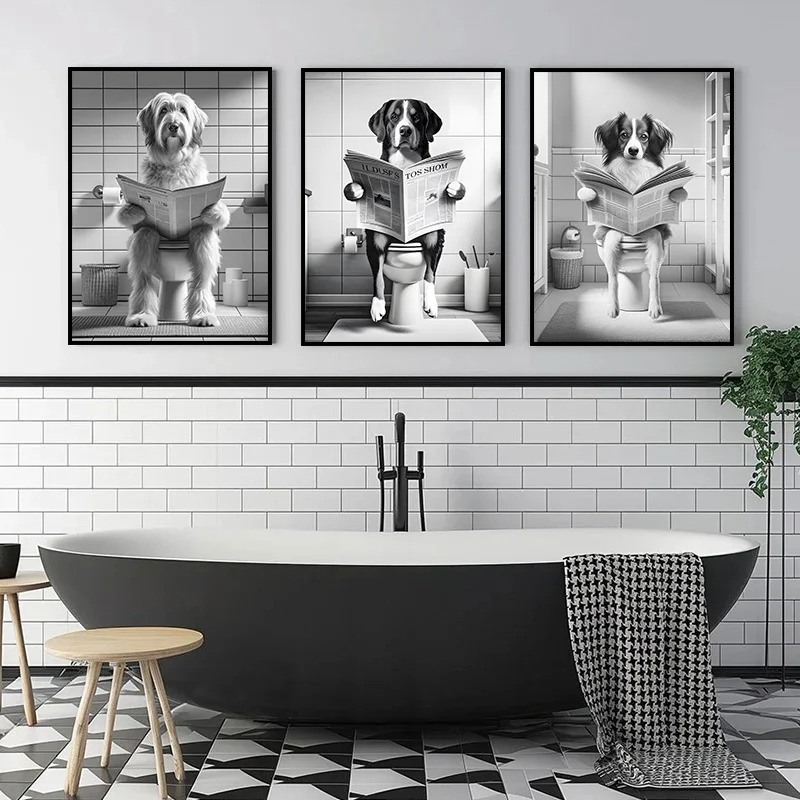 (1pc frameless)Funny Animal Do - Home Decor Magazine recension och pris