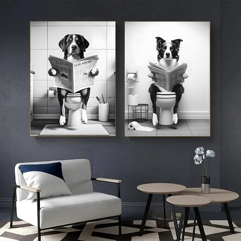 (1pc frameless)Funny Animal Do - Home Decor Magazine recension och pris
