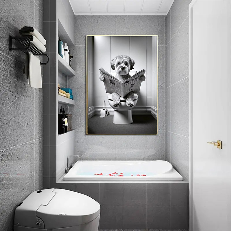 (1pc frameless)Funny Animal Do - Home Decor Magazine recension och pris